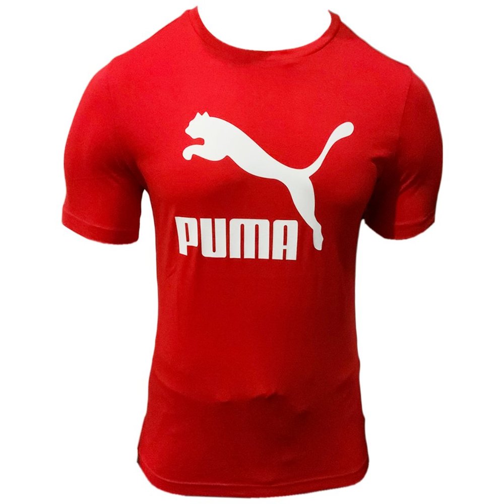 NWT PUMA OVERSIZED MEN'S RED CREW NECK SHORT SLEEVE T-SHIRT SIZE S M